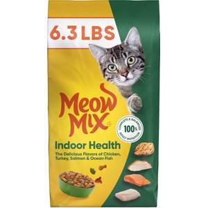 MEOW MIX Indoor Health Adult Dry Cat Food, 6.3-lb bag - Chewy.com