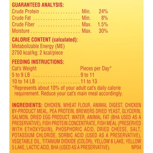 Meow Mix Irresistibles Soft Salmon Cat Treats, 3-oz bag