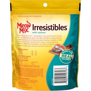 Meow Mix Irresistibles Soft Salmon Cat Treats, 3-oz bag