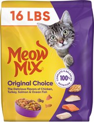 Meow Mix Original Choice Dry Cat Food, 16-lb bag