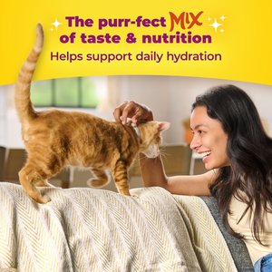 Meow Mix Tender Favorites Poultry & Beef Wet Cat Food Variety Pack, 2.75-oz cup, case of 24