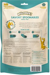 Meowee! Savory Spoonables Triple Flavor Variety Pack Lickable Cat Treat, Squeezable Tube, 12 count slide 2 of 9