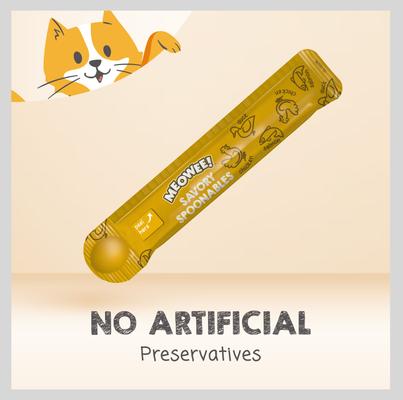 Show full view: Meowee! Savory Spoonables Triple Flavor Variety Pack Lickable Cat Treat, Squeezable Tube, 12 count slide 6 of 13