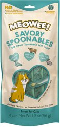 Meowee! Savory Spoonables with Real Duck, Beef & Rabbit Lickable Cat Treat, Squeezable Tube, 4 count