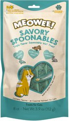 Meowee! Savory Spoonables with Real Duck, Beef & Rabbit Lickable Cat Treat, Squeezable Tube, 8 count