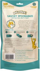 Meowee! Savory Spoonables with Real Duck, Beef & Rabbit Lickable Cat Treat, Squeezable Tube, 8 count slide 2 of 9