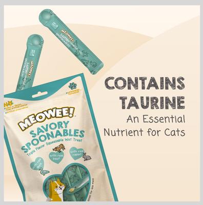 Show full view: Meowee! Savory Spoonables with Real Duck, Beef & Rabbit Lickable Cat Treat, Squeezable Tube, 8 count slide 8 of 13