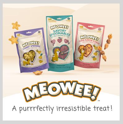 Show full view: Meowee! Savory Spoonables with Real Salmon, Tuna & Krill Lickable Cat Treat, Squeezable Tube, 8 count slide 10 of 13