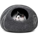Meowfia Premium Felt Cat Cave Bed, Dark Gray