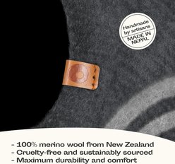 Meowfia Premium Felt Cat Cave Bed, Dark Gray slide 2 of 7