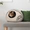Show in main carousel: Meowfia Premium Felt Cat Cave Bed, Light Gray slide 1 of 11