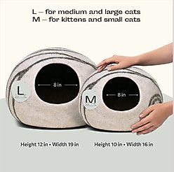 Meowfia Premium Felt Cat Cave Bed, Light Gray slide 2 of 8