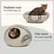Show in main carousel: Meowfia Premium Felt Cat Cave Bed, Light Gray slide 5 of 11