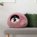 Meowfia Premium Felt Cat Cave Bed, Medium, Rose Gold