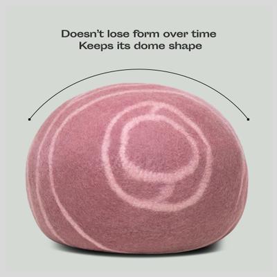 Show full view: Meowfia Premium Felt Cat Cave Bed, Medium, Rose Gold slide 6 of 10