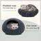Show in main carousel: Meowfia Premium Felt Cat Cave Bed, Medium, Slate Grey slide 5 of 11