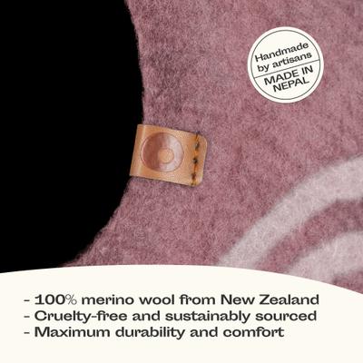 Show full view: Meowfia Premium Felt Cat Cave Bed, Pink, Large slide 3 of 7