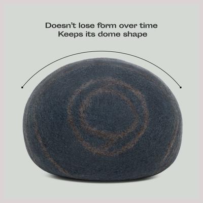 Show full view: Meowfia Premium Felt Cat Cave Bed, Slate Gray slide 7 of 11