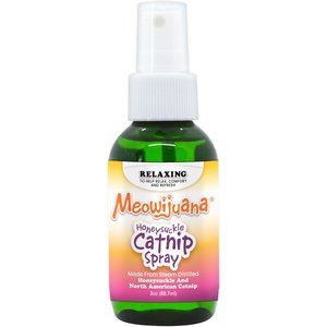 Meowijuana Catnip Oil Honeysuckle Spray, 3-oz bottle