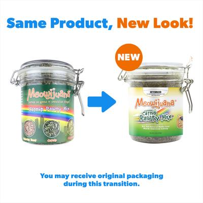 Show full view: Meowijuana Catnip Pawty Mix, 60-g jar + Meowijuana Refillable Get Buzzed Catnip Bee Cat Toy slide 3 of 9