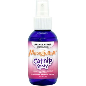 Meowijuana Catnip & Silvervine Spray, 3-oz bottle