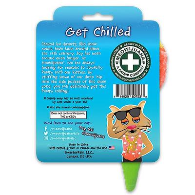 Show full view: Meowijuana Get Chilled Snowcone Refillable Plush Cat Toy with Catnip slide 2 of 6