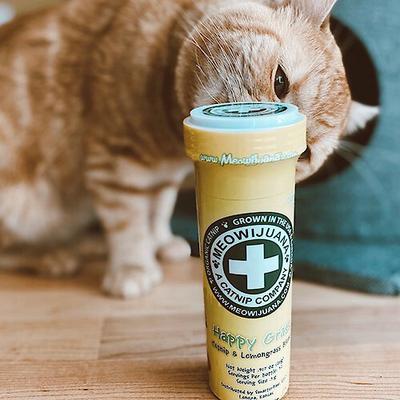 Show full view: Meowijuana Happy Grass Lemongrass Blend Catnip, 0.92-oz bottle slide 5 of 7