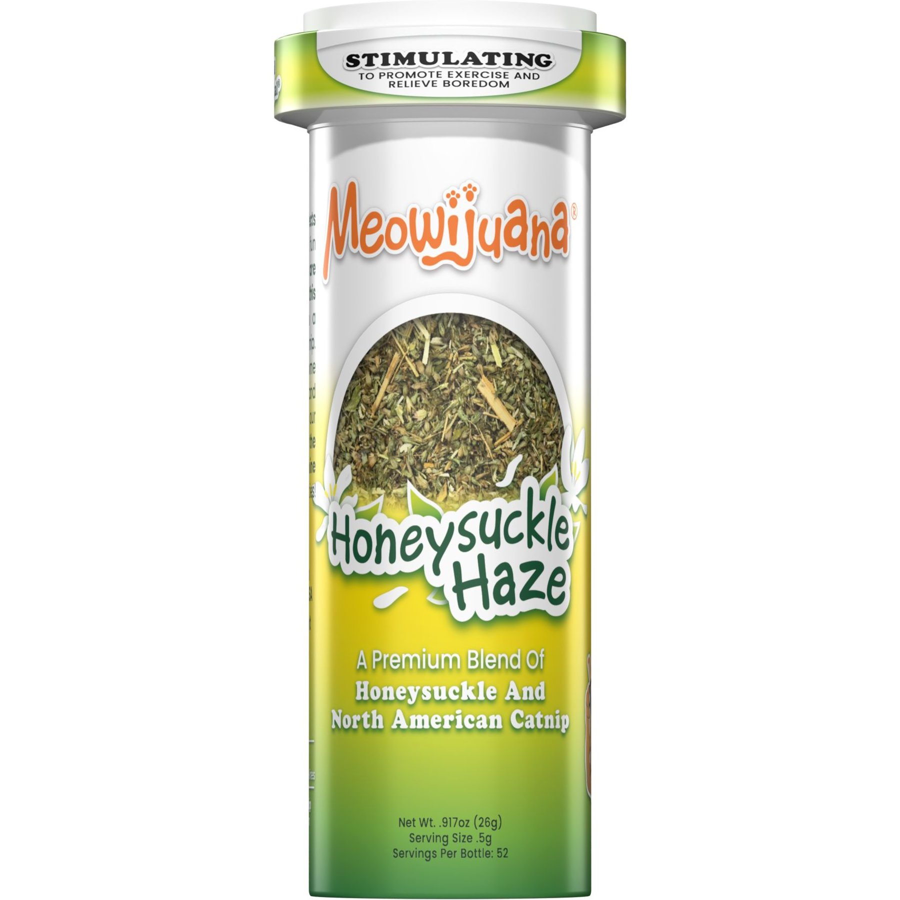 Meowijuana Honeysuckle Haze Blend Catnip, 0.92-oz bottle