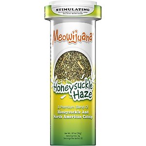 Meowijuana Honeysuckle Haze Blend Catnip, 0.92-oz bottle