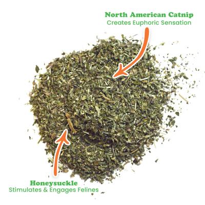 Show full view: Meowijuana Honeysuckle Haze Blend Catnip, 0.92-oz bottle slide 3 of 7