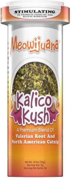 Meowijuana Kalico Kush Catnip & Valerian Root Blend Catnip