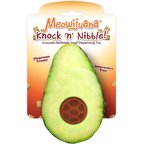 Meowijuana Knock 'n' Nibble Avocado Refillable Treat Dispensing Cat Toy