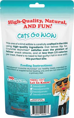 Show full view: Meowijuana Knock 'n' Nibble Starfish Refillable Treat Dispensing Toy + Crunchie Munchie Seafood Medley Catnip Crunchy Cat Treats, 3-oz bag slide 5 of 10