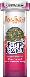 Meowijuana Purrple Passion Catnip & Silvervine Blend Catnip, 0.917-oz bottle