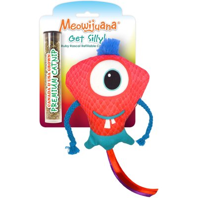 Meowijuana Meowijuana Refillable Get Silly Ruby Rascal Cat Plush Toy with Catnip