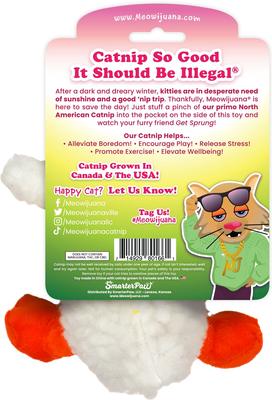 Show full view: Meowijuana Refillable Get Sprung Duckling Cat Plush Toy with Catnip slide 5 of 8