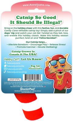 Show full view: Meowijuana Christmas Refillable Get Twisted Candy Cane Cat Toy slide 5 of 5