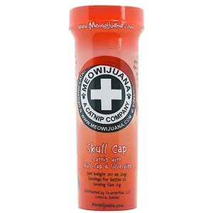 Meowijuana Skull Cap Blend Catnip, 0.92-oz bottle