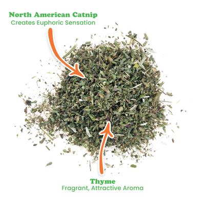Show full view: Meowijuana Thyme Out Blend Catnip, 0.92-oz bottle slide 3 of 6