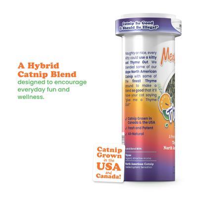 Show full view: Meowijuana Thyme Out Blend Catnip, 0.92-oz bottle slide 4 of 6