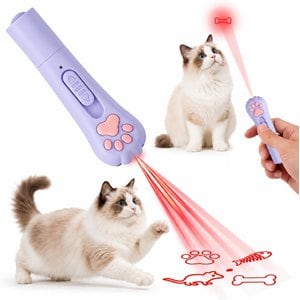 LUCKYLALA Rechargeable Laser Pointer Cat Interactive Cat Toy