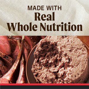 Merrick Adult Grain-Free Beef, Lamb & Bison Pate Canned Dog Food, 12.7-oz can, case of 12