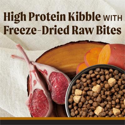 Show full view: Merrick Backcountry Raw Infused Grain-Free Big Game Recipe Freeze-Dried Dog Food, 20-lb bag slide 4 of 13