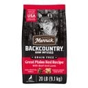 Merrick Backcountry Raw Infused Grain-Free Great Plains Red Recipe Freeze-Dried Dog Food, 20-lb bag