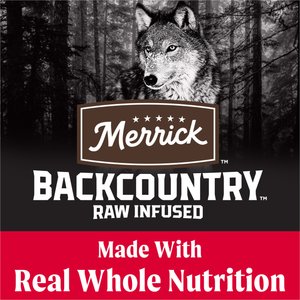 Merrick Backcountry Raw Infused Grain-Free Great Plains Red Recipe Freeze-Dried Dog Food, 20-lb bag