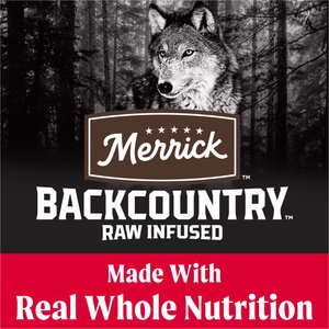 Merrick Backcountry Raw Infused Grain-Free Great Plains Red Recipe Freeze-Dried Dog Food, 20-lb bag