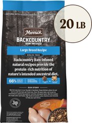 Merrick Backcountry Raw Infused Grain-Free Large Breed Recipe Freeze-Dried Dog Food, 20-lb bag slide 2 of 9