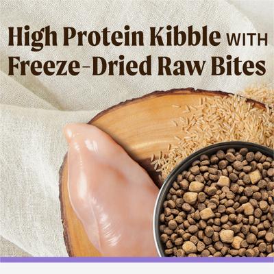 Show full view: Merrick Backcountry Raw Infused Puppy Recipe + Grains with Chicken & Salmon Freeze-Dried Dry Dog Food, 10-lb bag slide 4 of 13