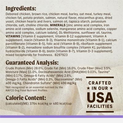 Show full view: Merrick Backcountry Raw Infused Puppy Recipe + Grains with Chicken & Salmon Freeze-Dried Dry Dog Food, 10-lb bag slide 7 of 13