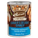 Merrick Chunky Grain-Free Wet Dog Food Carvers Delight Dinner, 12.7-oz can, case of 12
